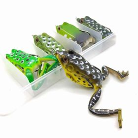 5 Pcs Frog Fishing Lures Kit Soft Bionic Fishing Lure 5 Pcs Frog Fishing Lures Kit Soft Bionic Fishing Lure