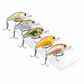 5pcs Fishing Lures Set Hard Body Lures with Treble Hook 5pcs Fishing Lures Set Hard Body Lures with Treble Hook