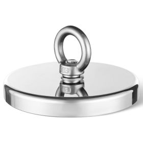 2000 LBS Strong Fishing Magnet Kit Single Sided Pull Force and Rope Carabiner 2000 LBS Strong Fishing Magnet Kit Single Sided Pull Force and Rope Carabiner